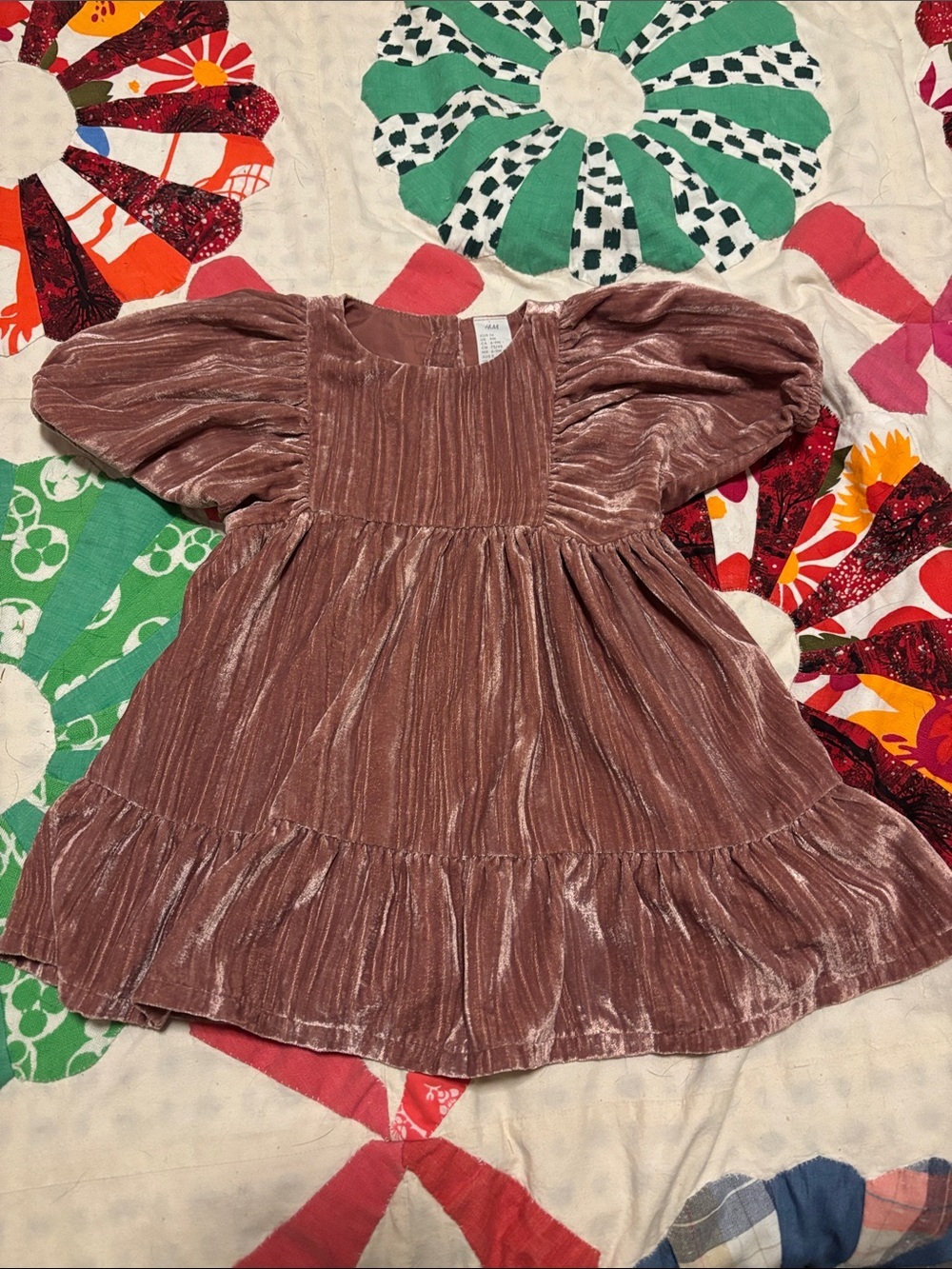 H&M Crushed Velvet Baby Dress